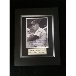 Mickey Mantle  Autograph Matted 11x14 Photo W/COA