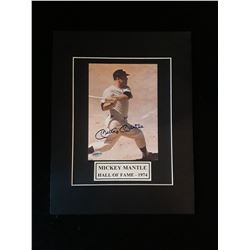 Mickey Mantle  Autograph Matted 11x14 Photo W/COA