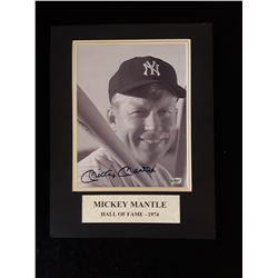 Mickey Mantle  Autograph Matted 11x14 Photo W/COA