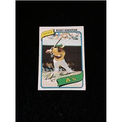 1980 Topps Rickey Henderson Rookie Card