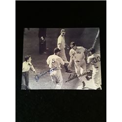 Joe Dimaggio Ted Williams  Autogrpah 8x10 Photo W/COA