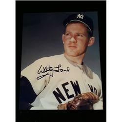 Whitey Ford  Autogrpah 8x10 Photo W/COA