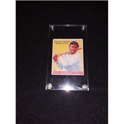 1933 Goudey Babe Ruth Rookie Card Yellow Background