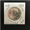 Image 1 : UNCIRCULATED 1964 USA KENNEDY HALF DOLLAR (DENVER MINTED)