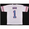 Image 1 : WARREN MOON SIGNED OILERS JERSEY (JSA COA)