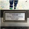 Image 2 : "FOREVER A CANUCK" FRAMED PHOTO DISPLAY (CANUCKS COA)