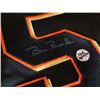 Image 2 : BARRY BONDS SIGNED GIANTS ALT BLACK JERSEY w/ PATCH (BONDS HOLOGRAM)