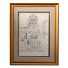 Salvador Dali- Drypoint "San Francisco - City Hall (Civic Center) , 1970"