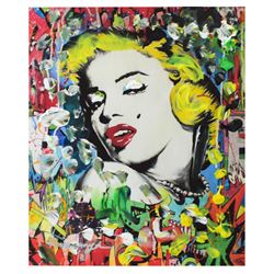 Nastya Rovenskaya- Mixed Media "Marilyn Monroe I"