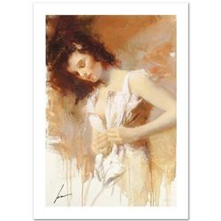 Pino (1939-2010) "White Camisole" Limited Edition Giclee. Numbered and Hand Signed; Certificate of A