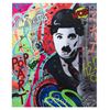 Image 1 : Nastya Rovenskaya- Mixed Media "Chaplin Is Hiding"