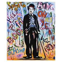 Nastya Rovenskaya- Mixed Media "Chaplin"