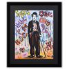 Image 1 : Nastya Rovenskaya- Mixed Media on Paper "Chaplin"