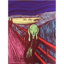 Andy Warhol- Silk Screen "Munch's 'The Scream' - Green"