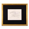 Image 1 : Guillaume Azoulay - "BI Sketch" Framed Original Drawing, Hand Signed with Certificate of Authenticit