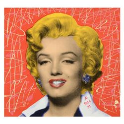 Ringo Daniel Funes, (Protege of Andy Warhol's Apprentice, Steve Kaufman), "Marilyn Classic (Blonde)"