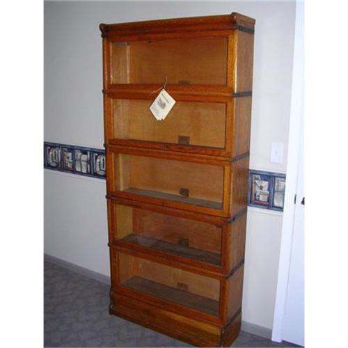 Globe Wernicke 5 Stack Oak Barrister Bookcase 1033371