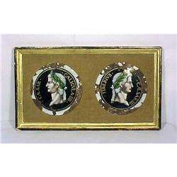 Pr Enameled Plaques of Roman Emperors  #1060811