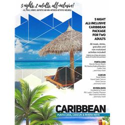 CARIBBEAN VACATION PACKAGE | 2 Adults, All-inclusive, 5 Nights