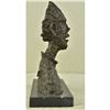 Image 4 : Signed Gia Abstract man Bust Art Deco Marble Sculpture Big Head Bronze Figurine