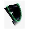 Image 1 : Asian Green Jade Beaded Necklace