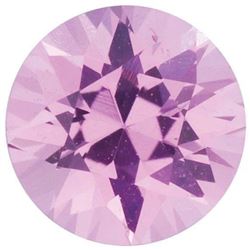 Round Diamond Cut Natural Pink Sapphire - Fine AAA Grade - Sri Lanka Mined