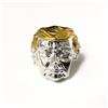 Image 1 : Donald Trump Golden Hair Portrait Ring Size 10.5