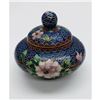 Image 1 : Asian Cloisonne & Enameled Floral Lidded Comport
