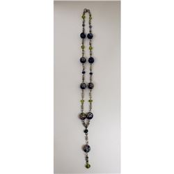 Vintage Asian Cloisonne Enameled Beaded Necklace