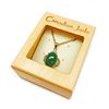 Image 3 : Large Ladies 3.12ct Oval Cut Canadian Jade Necklace in 18K Gold Plated Floral Mount