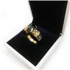 Image 2 : Ladies Black Sapphire 6ct Main Stone Marked 10kt Ring