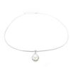 Image 3 : Elegant Ladies 925 Silver Necklace With Pearl Mounted Pendant