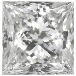 Finest SQUARE PRINCESS Natural Precision Cut African VVS2-VS1 - E-F Diamond