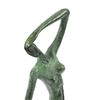Image 4 : Sensual Nude Woman Abstract Art Bronze Marble Base Sculpture Erotic Art Decor