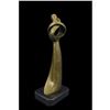 Image 3 : Signed Original Rare Milo Abstract Modern Art Kissing Couple Bronze Sculpture