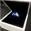 Image 1 : Exquisite Ladies Silver 925 Blue Tanzanite Ring With LED Ring Box