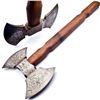 Image 1 : MARAUDERS Hand Made Damascus Steel Forged Double Head WAR Axe With Rose Wood Handle