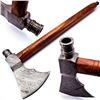 Image 1 : Hand Made Damascus Steel Forged Axe With Rose Wood Handle