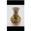 Image 1 : Asian Cloisonne & Enameled Floral Decorated Vase