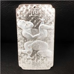 Tibetan Silver Semease Asian Marked Bullion Bar