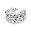 Image 1 : Ladies 925 Sterling Silver Plated Round Bead Bangle