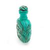 Image 2 : Asian Peacock Carved Turquoise Snuff Bottle