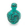 Image 1 : Asian Dragon Carved Turquoise Snuff Bottle