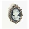 Image 1 : Ladies Elegant Cameo Of A Beauty With Semi Precious Stones