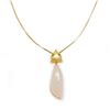 Image 3 : 18K Gold Plated 925 Sterling Silver White Jade Fox Pendant On 18K Gold Plated 925 Sterling Silver Bo
