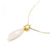 Image 4 : 18K Gold Plated 925 Sterling Silver White Jade Fox Pendant On 18K Gold Plated 925 Sterling Silver Bo