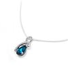 Image 2 : Mounted Blue Gemstone Pendant Accompanied With 925 Sterling Silver Necklace