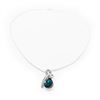 Image 3 : Mounted Blue Gemstone Pendant Accompanied With 925 Sterling Silver Necklace