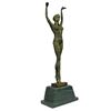 Image 2 : FRENCH STARFISH DANCER BY CHIPARUS BRONZE SCULPTURE HOT CAST MARBLE BASE FIGURE