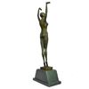 Image 3 : FRENCH STARFISH DANCER BY CHIPARUS BRONZE SCULPTURE HOT CAST MARBLE BASE FIGURE